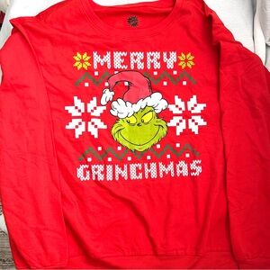 (SOLD)Red Merry Grinchmas Sweatshirt
